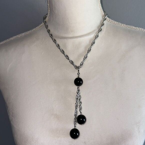 Cute Beaded Tassel Chain Link Necklace! - Picture 1 of 8